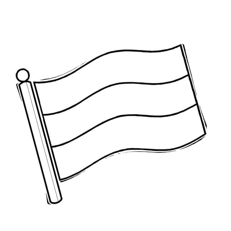 Printable russia flag coloring page