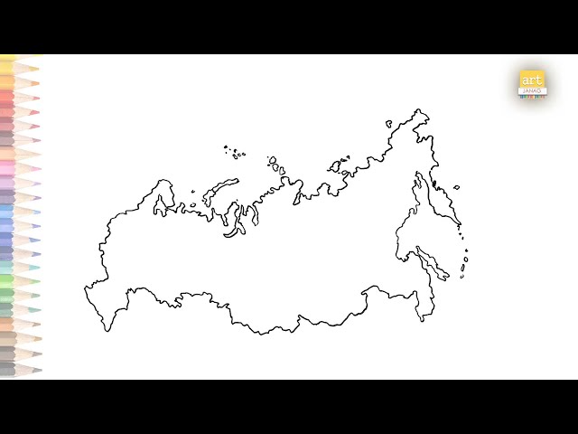 Map of russia outline drawing how to draw russia map outline sketch step by step outline drawings