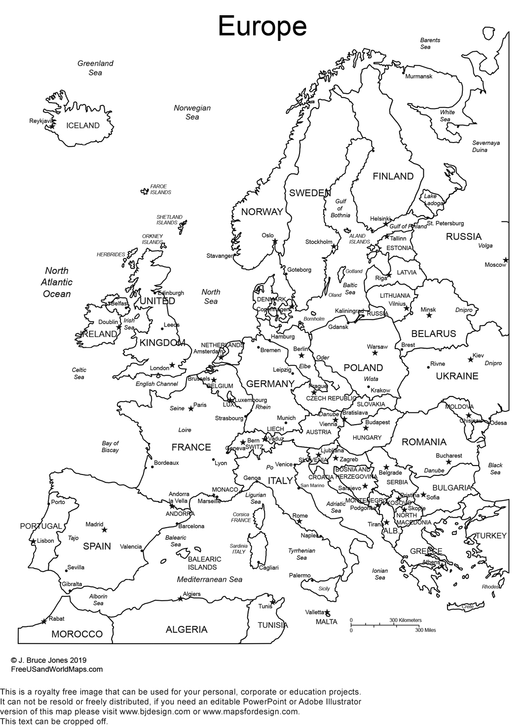 World regional europe printable blank maps â royalty free jpg â