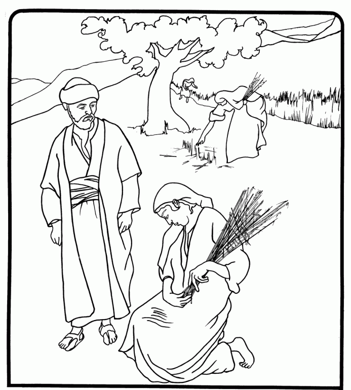 Ruth and boaz coloring sheet
