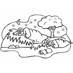 Ruth and boaz coloring page