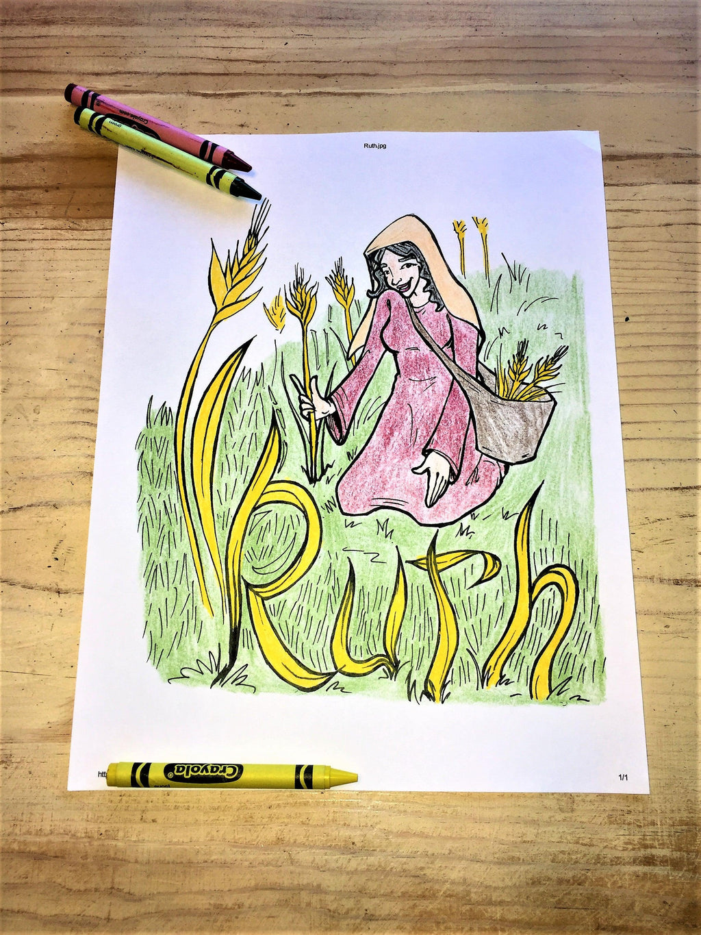 Ruth coloring page