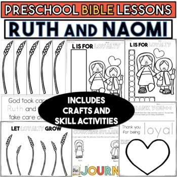 Ruth and naomi loyalty preschool bible lesson tpt