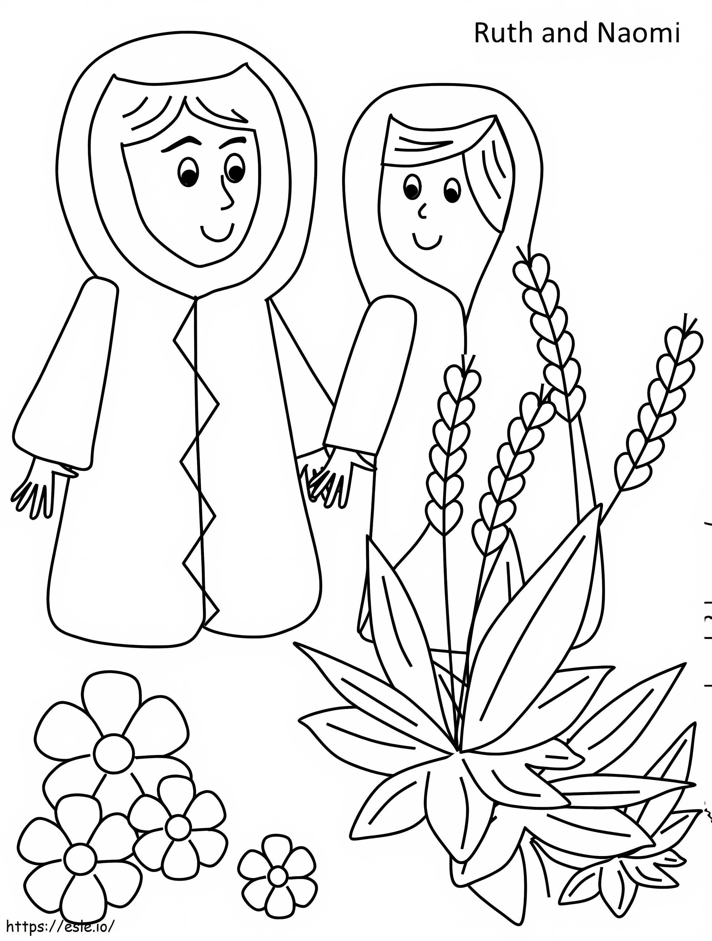 Ruth and naomi coloring page
