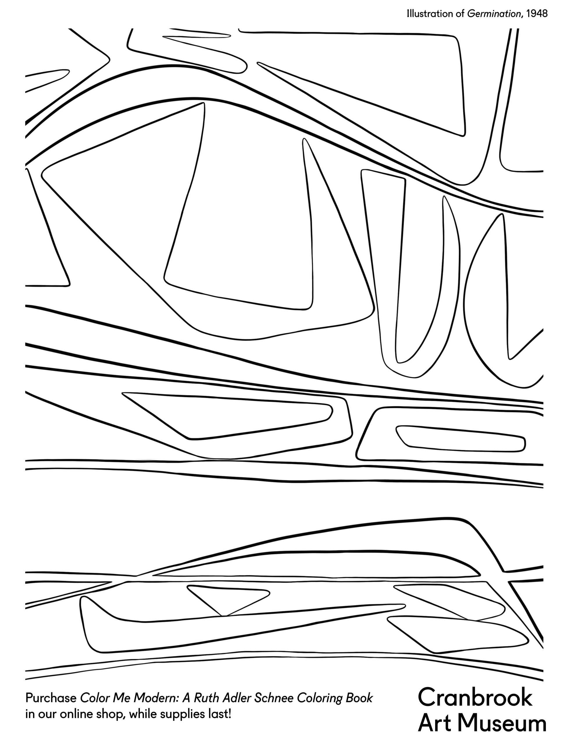 Free coloring pages cranbrook art museum