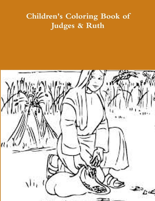 Childrens coloring book of judges ruth paperback