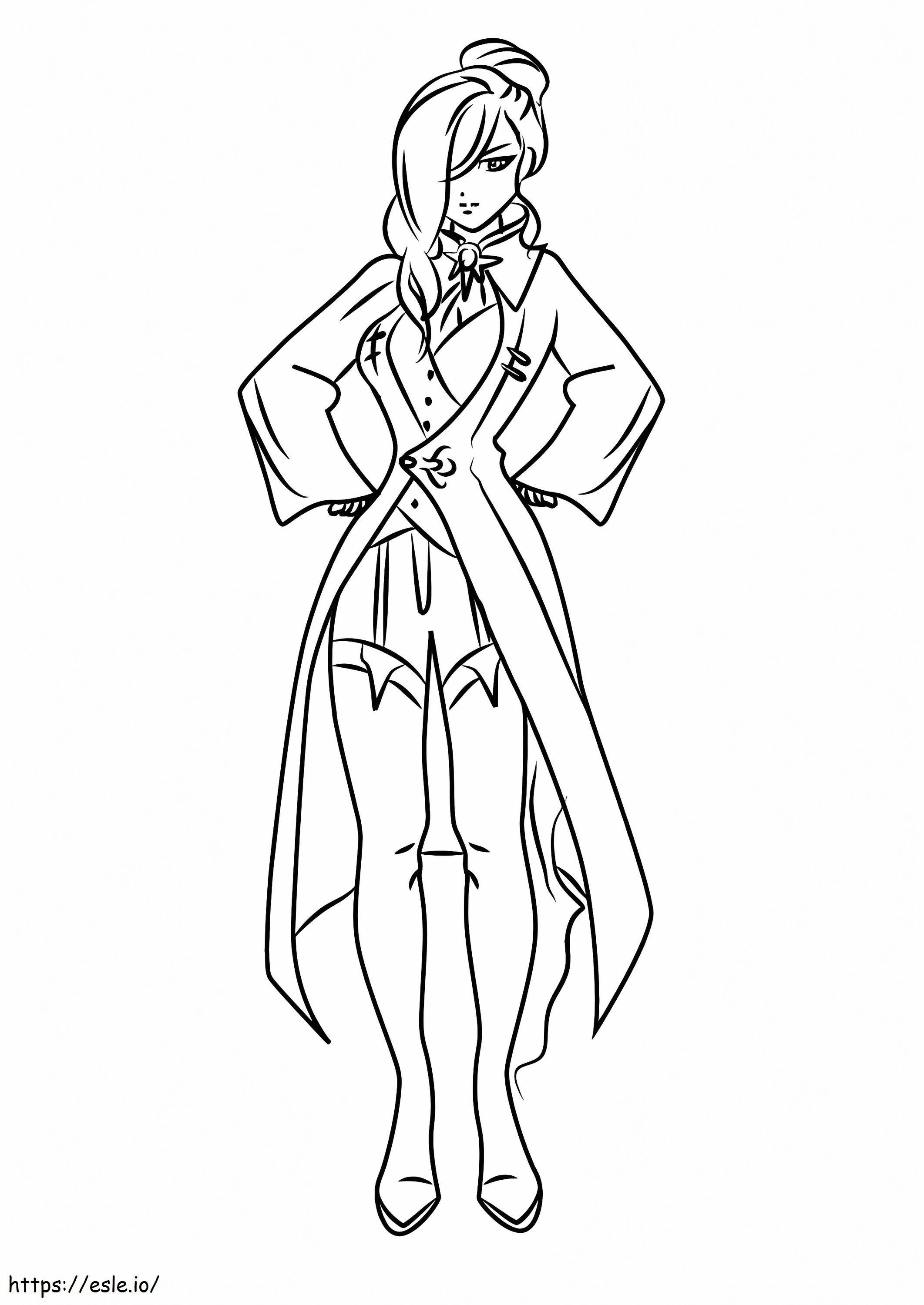Winter snow from rwby coloring page