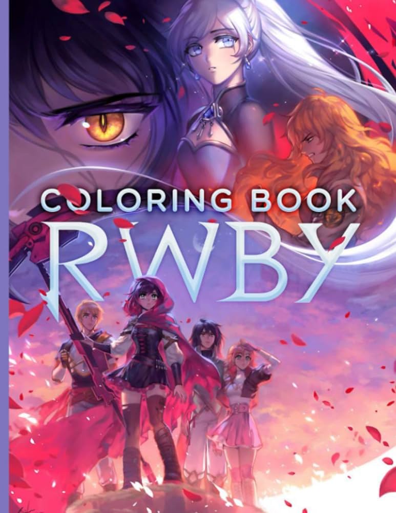 Rwby coloring book rwby impressive coloring books for kids and adults rintaro teruya books