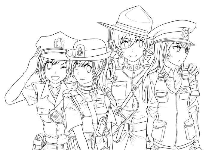 Related image rwby coloring pages police