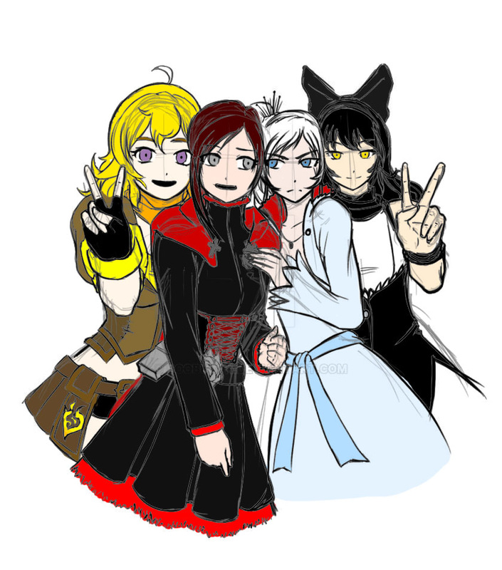 Rwby coloring page
