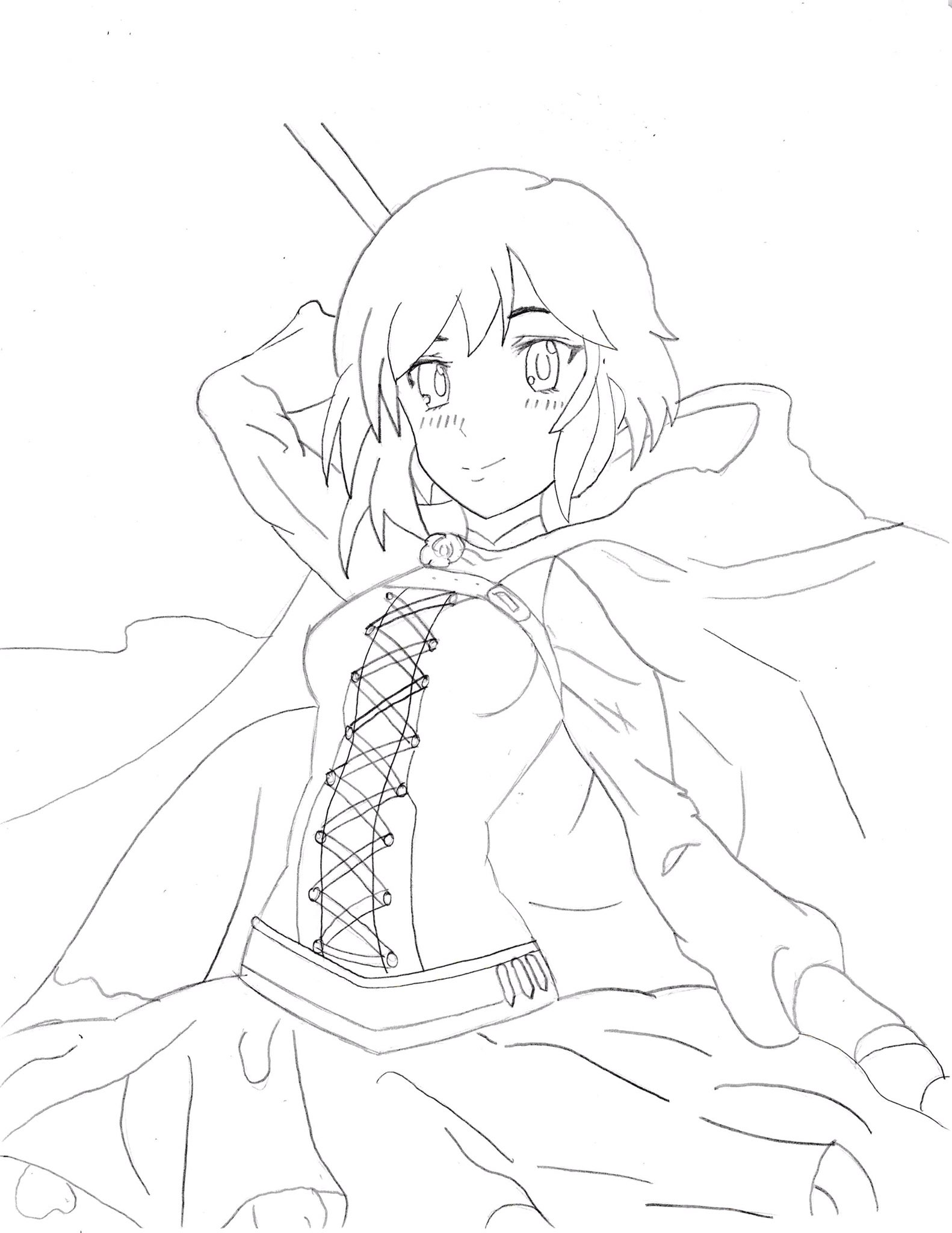 Dku on x saw an image online and tried to draw it from sight she is best girl ruby rubyrose rwby httpstcorydzeypsbm x