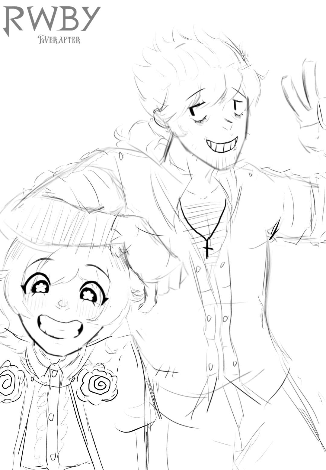 Silliness overload rwby everafter sketches drawn by iamnotveryweissme feedback appreciated rrwby