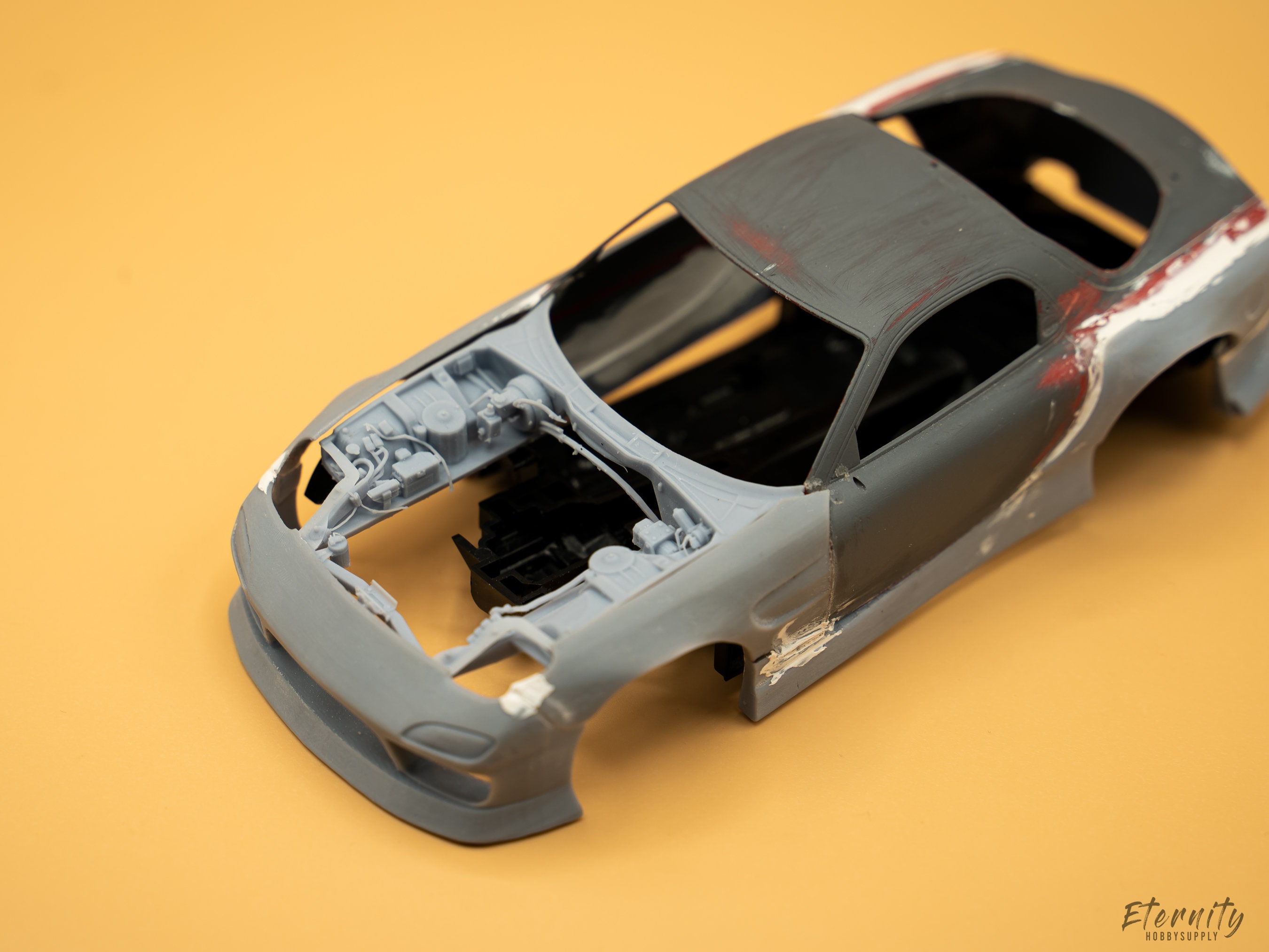 Aoshima mazda rx detailed engine bay d print