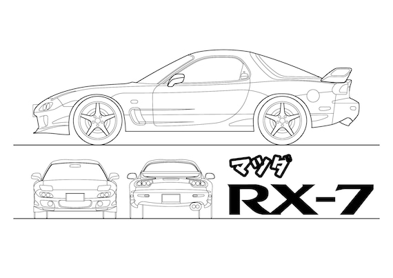 Mazda rx fd instant download jdm legend svg eps pdf jpg and png download now