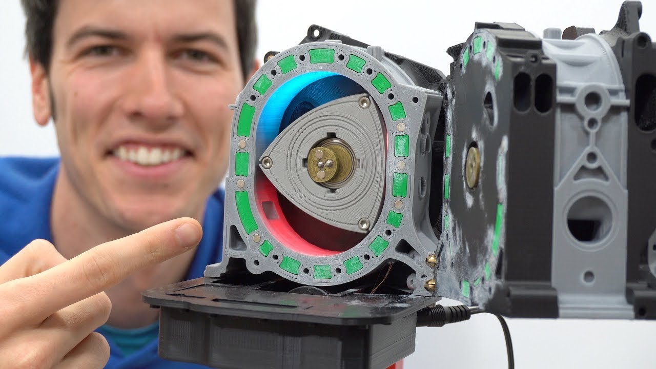 This d printed rotary engine is genius