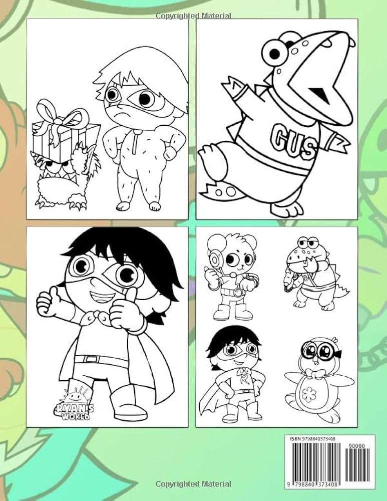Rðºáºns wárld coloring book cute cartoon by burke emma