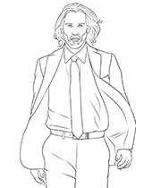 Ryan reynolds coloring page sheet