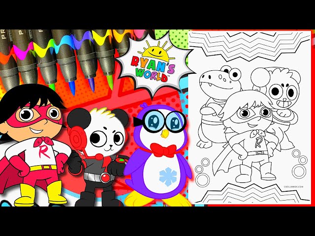 Coloring ryan bo panda gus ryans world coloring pages