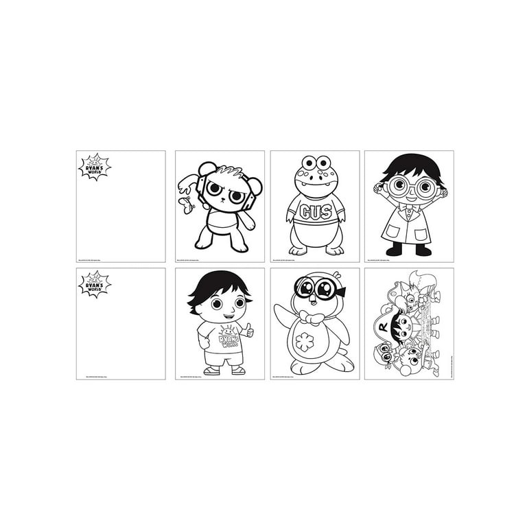 Nickelodeon ryans world super deluxe art supplies set w coloring pages stampers stickers