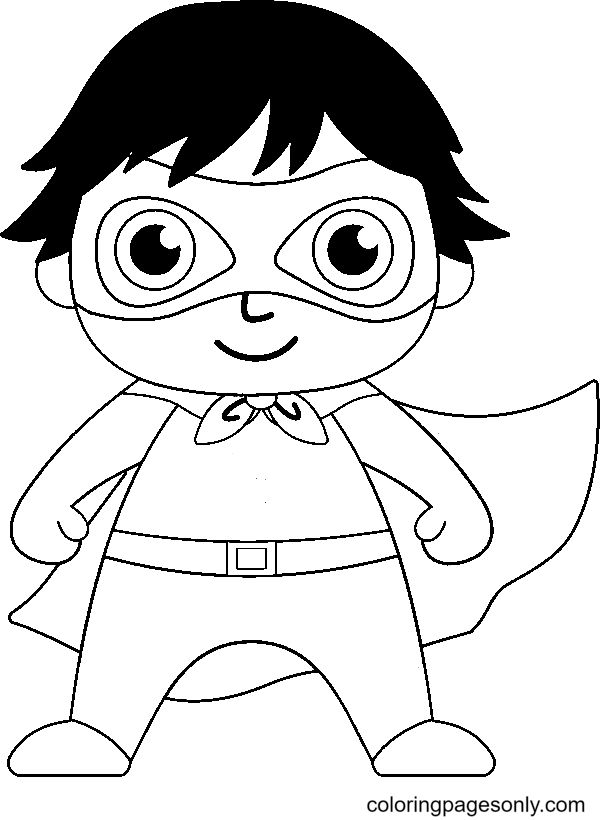 Cool red titan coloring page