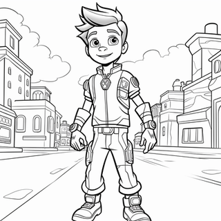 Ryder paw patrol coloring pages