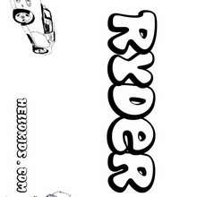 Ryder coloring pages