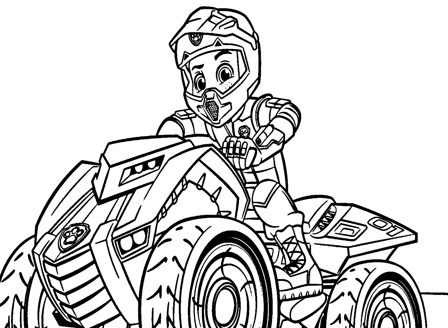 Paw patrol ryder images coloring page