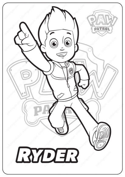 Paw patrol coloring pages free pdf printables