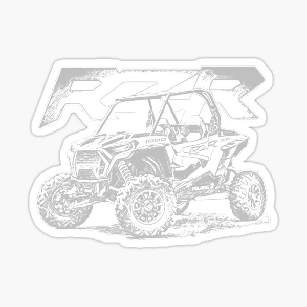 Rzr coal sketch outline sticker for sale by grmcclure