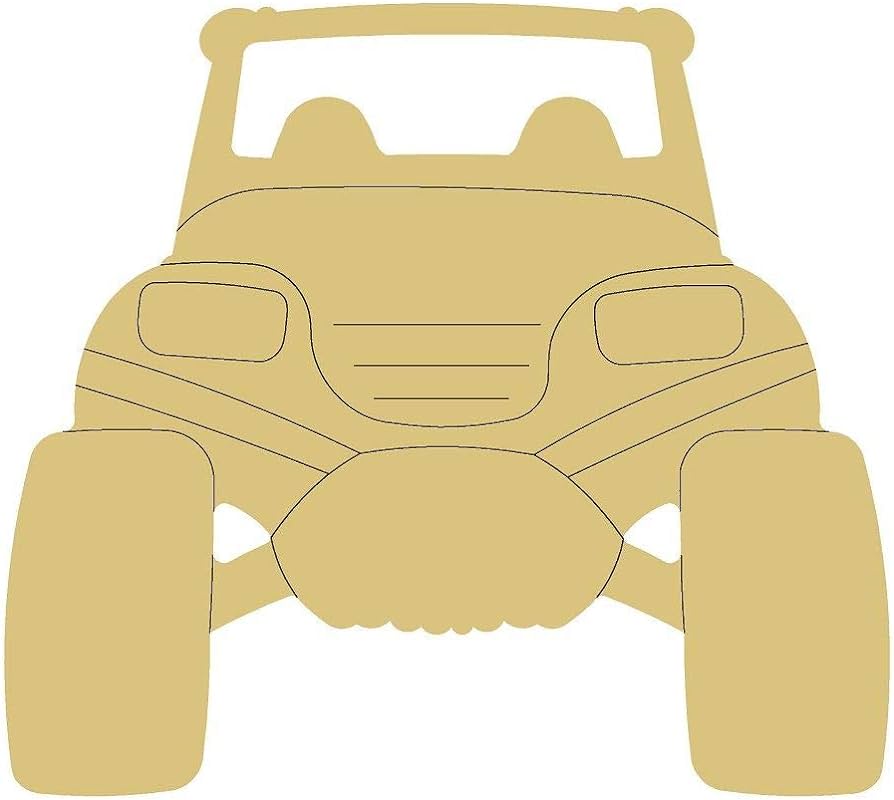 Rzr design by lines cutout unfinished wood side by side sports decor kids boys decorations coloring book door hanger mdf shape canvas style art