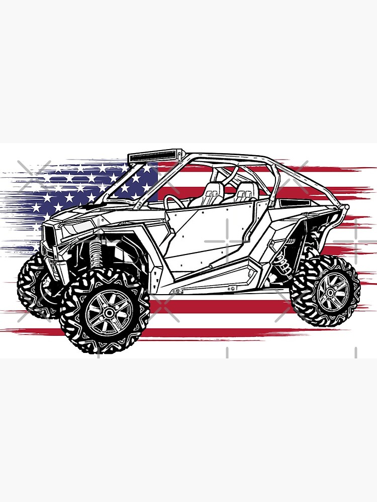 Us flag sxs art print for sale by adzdesigns