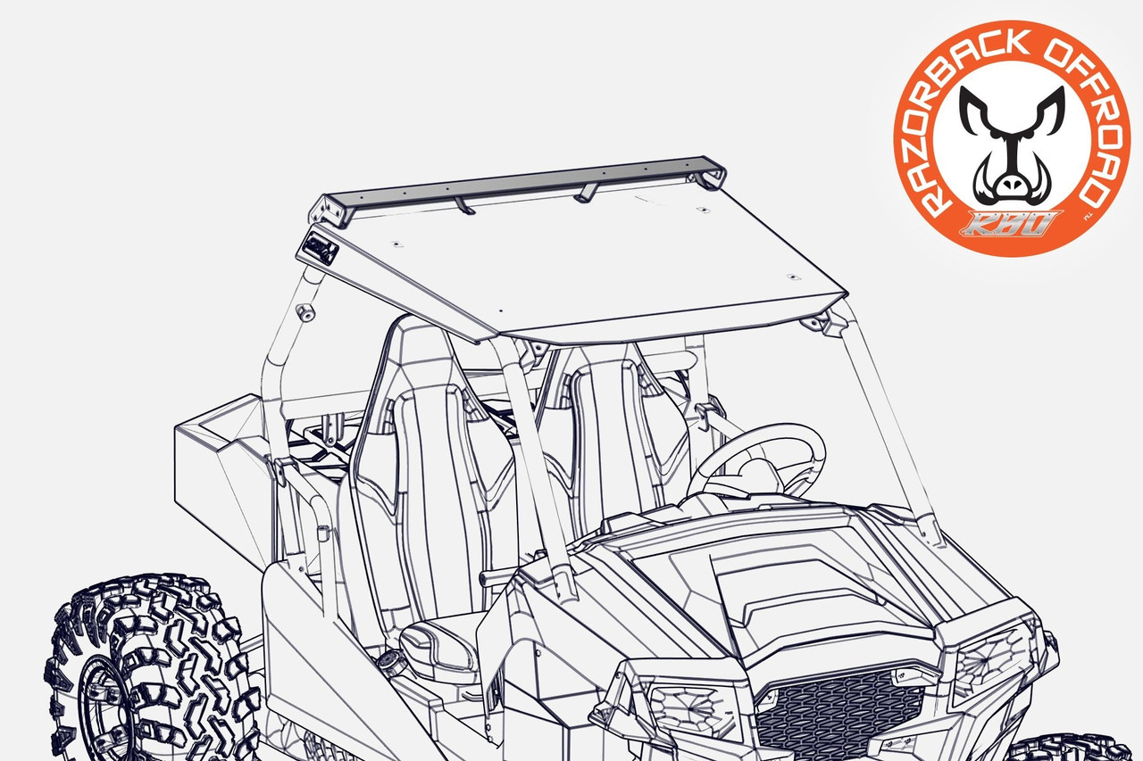 Polaris rzr roof air foil by razorback offroad