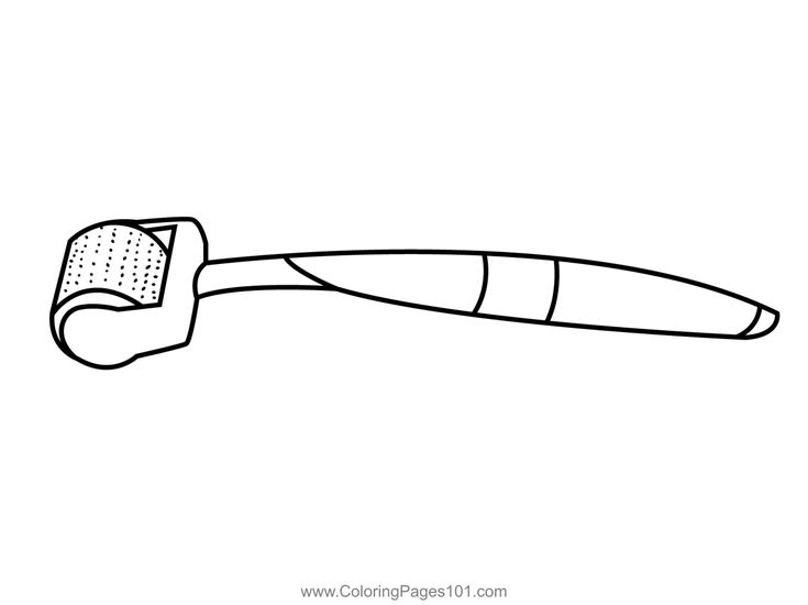 Micro needling coloring page in coloring pages microneedling color