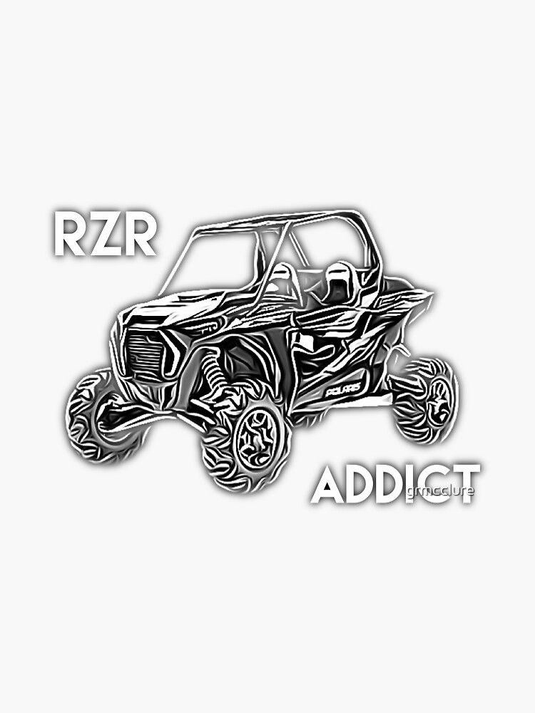 Rzr addict sticker sticker for sale by grmcclure