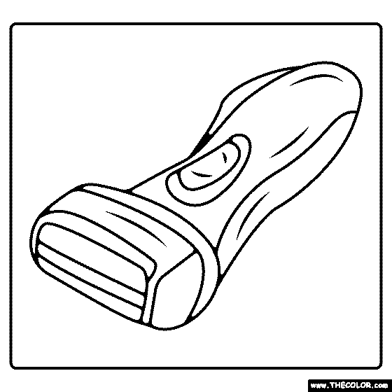 Electric razor coloring page
