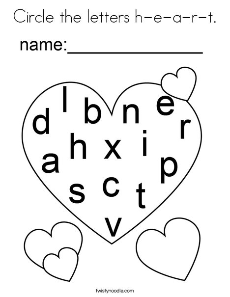 Circle the letters h