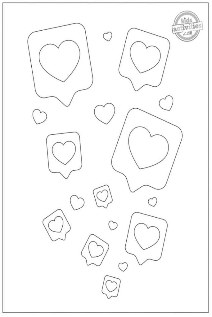 Free heart coloring pages for kids kids activities blog