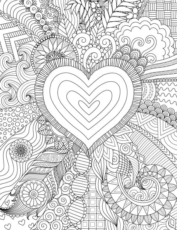 Adorable free heart coloring pages skip to my lou