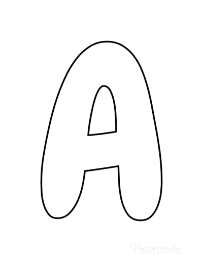 Free printable bubble letters for crafts