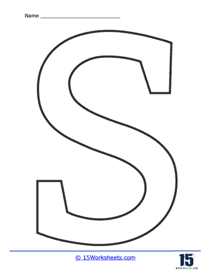 Bubble letter s worksheets