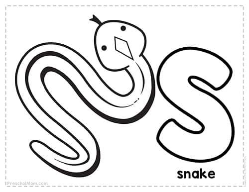 Letter s preschool printables