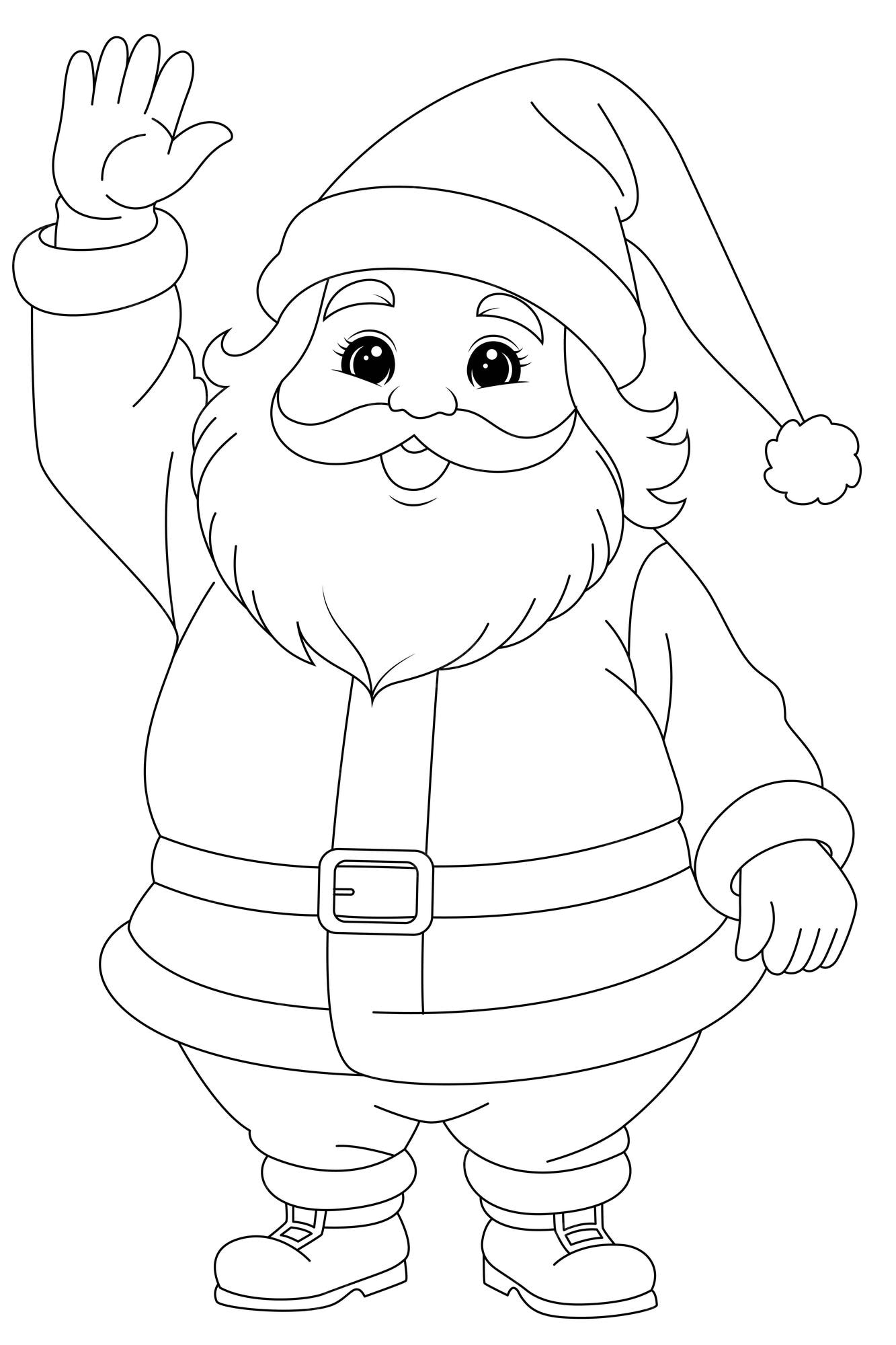 Premium vector coloring page reindeer pulling santas sleigh through the night sky