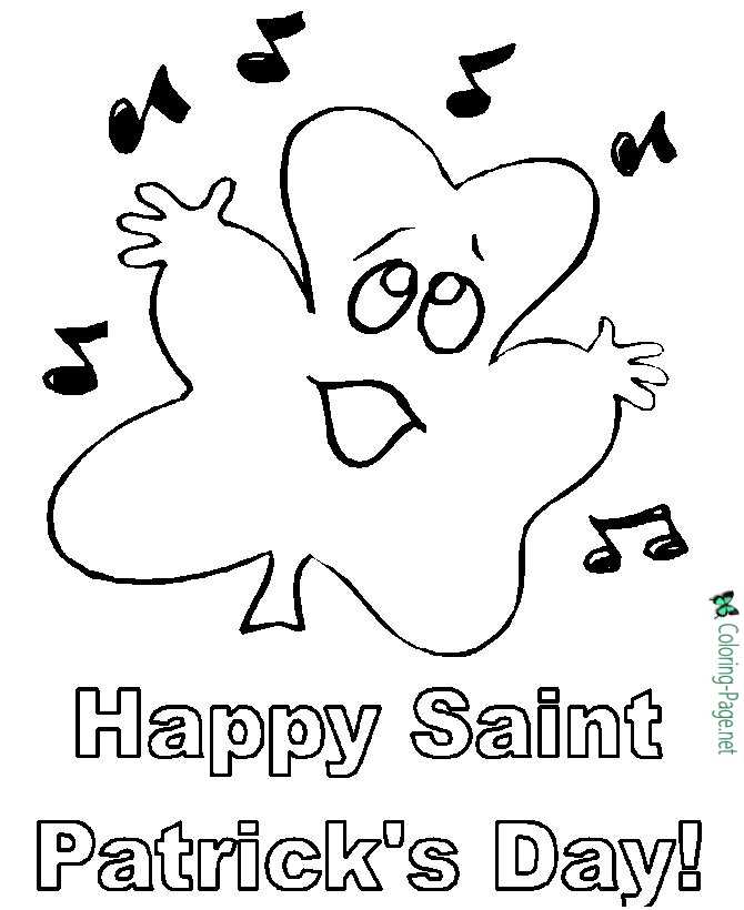 St patricks day coloring pages