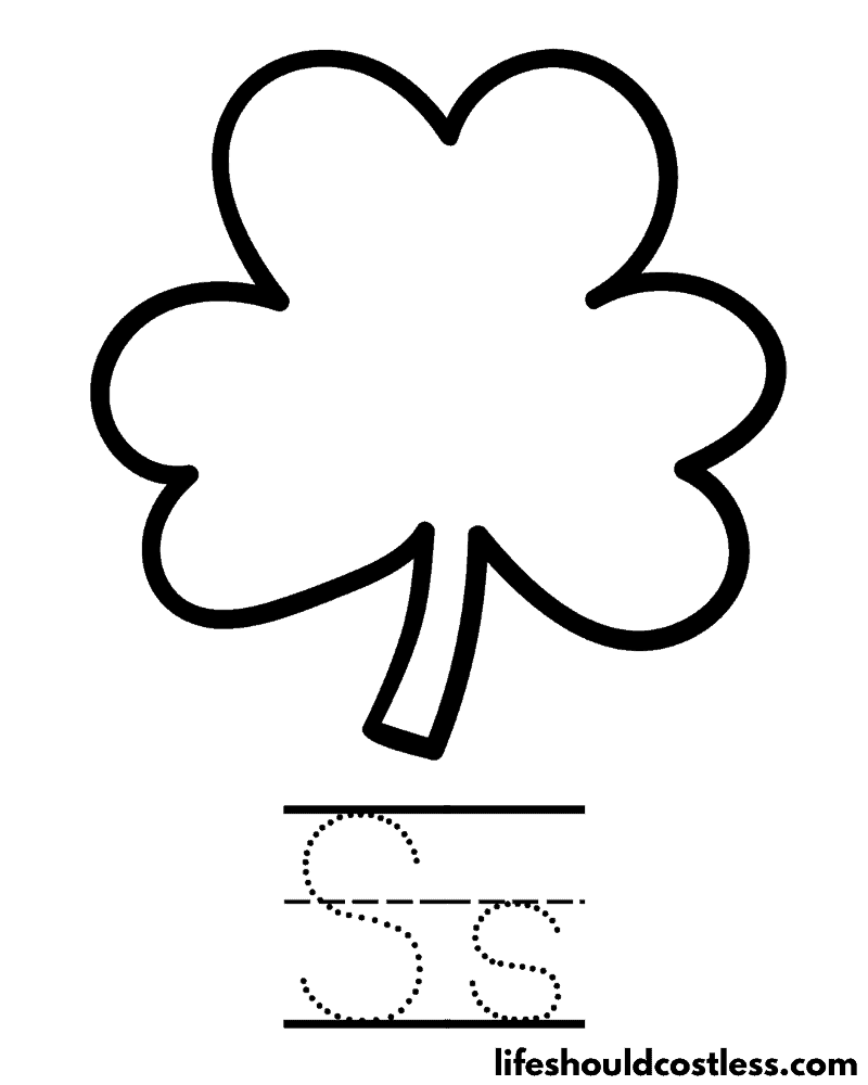 Clover coloring pages free printable pdf templates