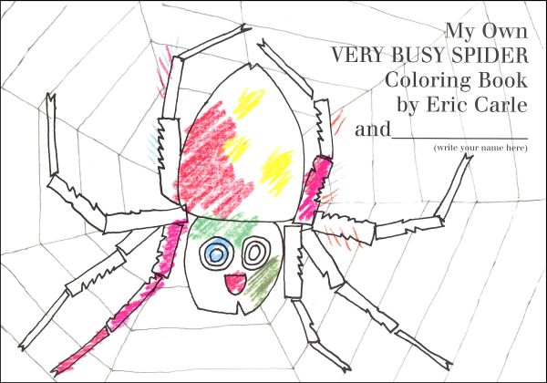 My own very busy spider coloring book