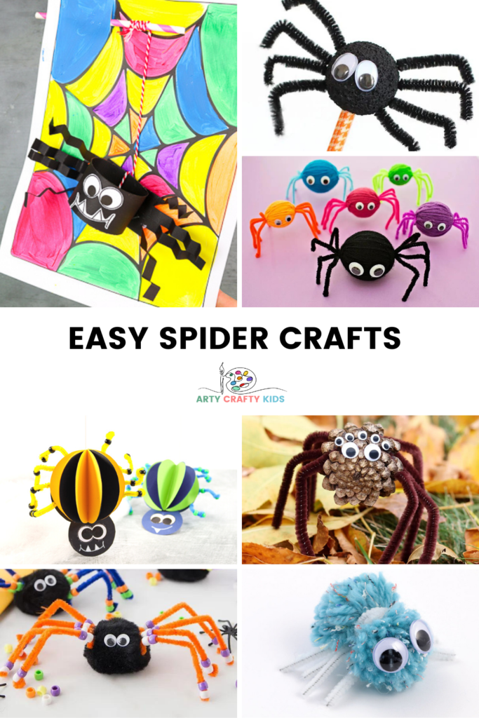 Easy spider crafts for kids to make