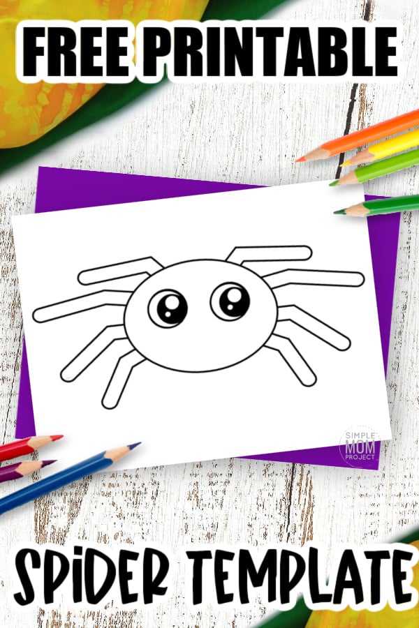 Free printable spider template â simple mom project