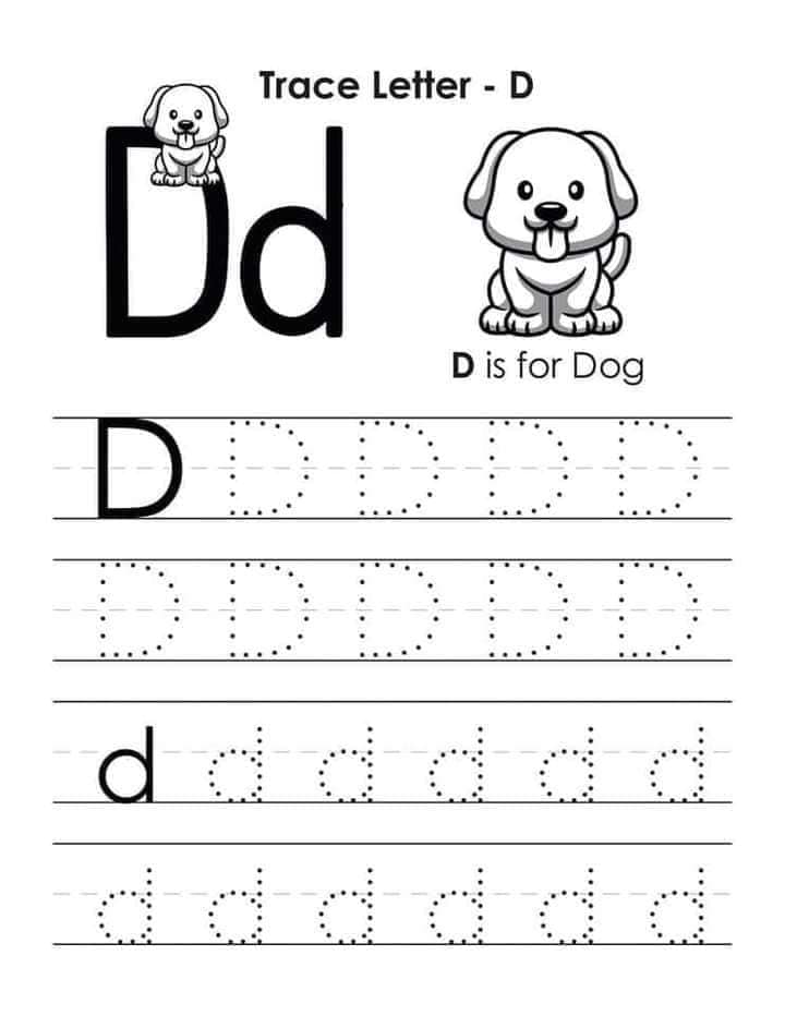 Fun abc letter tracing coloring pages for kids made by teachers