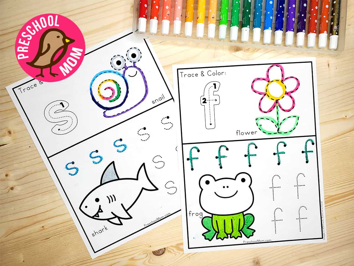 Alphabet tracing worksheets