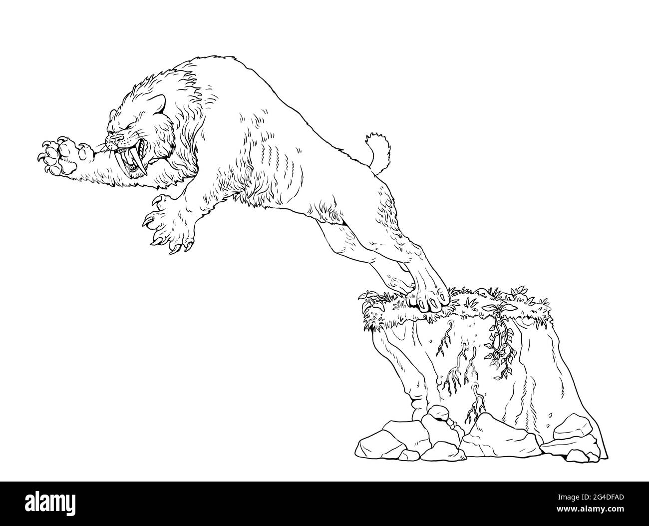 Lion of the jurassic hi